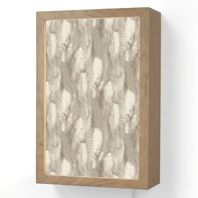 Wandlamp 20x30 cm - Oplaadbaar - Slang - Textuur - Zand - Wandlampen binnen woonkamer - Slaapkamer lamp met kabel - Decoratieve nachtlamp - Vloerlamp snoer