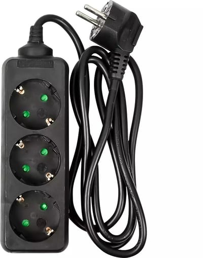 Benson Stekkerdoos 3-voudig - 1.5 meter - Zwart - Met USB-A en USB-C poorten