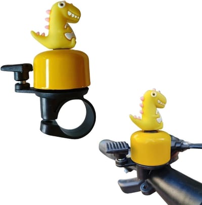 Dailygoods- Fietsbel Dinosaurusmotief - Fietsbel Kind - Luid Geluid - Fietsbel Patinete - Fietsbel Driewieler - Veiligheid tijdens het Rijden - Fietsbelletje