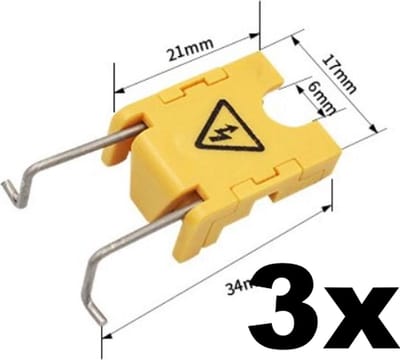 3 st. Lock Out Tag Out - LOTO - LOTOTO - ABB - Moeller - Merlin Gerin