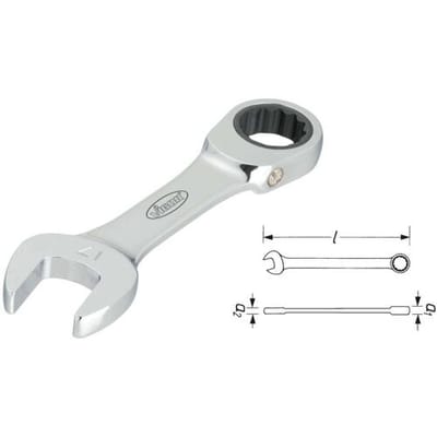Vigor V2822 Steek-ringratelsleutel Sleutelbreedte (metrisch) 8 mm