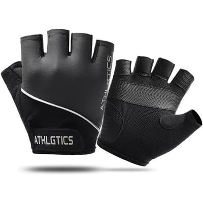 Fitnesshandschoenen voor Heren en Dames met Halve Vinger Dunne Apparatuur Training Antislip Slijtvast Cocoon Proof Klimmen Fiets Handschoenen L