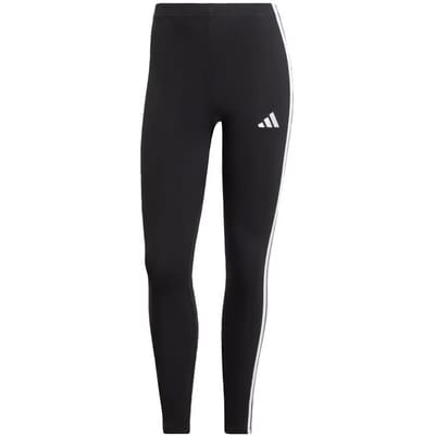 Adidas Sportswear Essentials 3-Stripes Katoenen Legging - Dames - Zwart