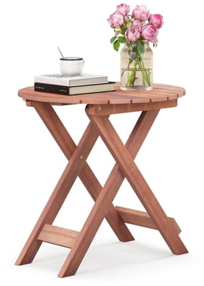 Kleine Tuintafel van Acaciahout - Weerbestendig en Ruimtebesparend