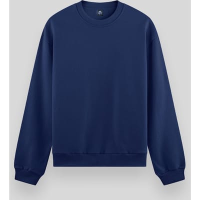 Heren Effen Rundhals Sweatshirt