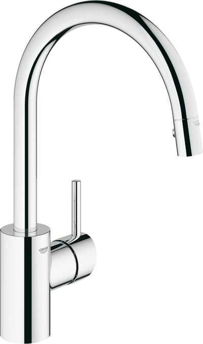 GROHE Concetto Keukenkraan - Hoge draaibare uitloop - Met uittrekbare handdouche - Chroom