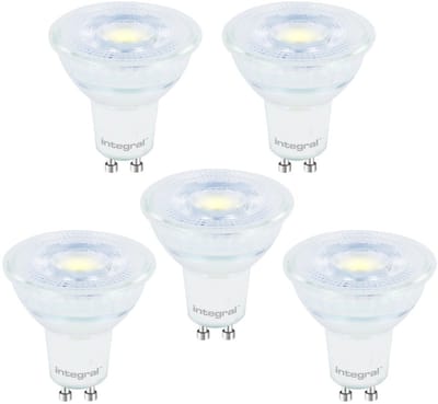 5 Pack - Integral GU10 LED Spot - 3.6W - 4000K Neutraal Wit - Non Dimmable