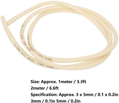 Dailygoods- Siliconenslang 1 Meter - Flexibele Slang - Peristaltische Pomp - Vervangende Vacuümslang - Slijtvast - Temperatuurbestendig - Verbeterde Efficiëntie - Pompbuis
