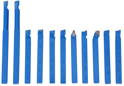 Dailygoods- Draaibeitelset 11-delig - Harde Carbide Tip - Snijgereedschap - Voor Draaimachines - Schokbestendig - Hoge Slijtvastheid - Draaigereedschap