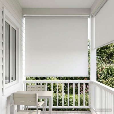 vidaXL - Buitenrolgordijn - UV-bescherming - Wit - 100 - x - 230 - cm - (B - x - H)