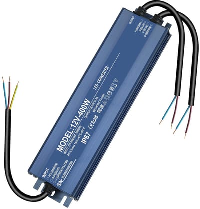 Dailygoody - Led-transformator 12 V - Waterdicht - 400 W - Voeding 12 V - Niet dimbaar - Flikkervrij