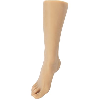 Modèle de pied masculin en TPE souple et anti-poussière, pour la pratique du tatouage et de l'acupuncture right foot