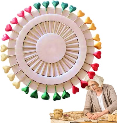 Rechte Pinnen - Naaispelden Quiltspelden - Stoffen Bevestigen - Platte Kop Decoratief - 100 Stuks - Willekeurige Kleuren