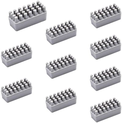 Set van 10 Panda Siliconen Nozzles en Reinigingsgereedschap voor 3D Printers, Vervangbare Siliconen Doppen en Dubbele Borstels voor Efficiënte Reiniging van de Verwarmde Bed