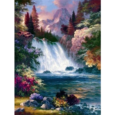 Volledige boor DIY 5D Diamond Painting Home Decor Cross Stitch Borduurfoto 20X30CM gray
