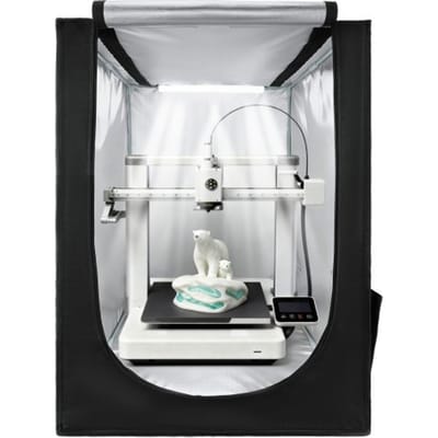 VEVOR 3D-printerbehuizing/printertent (55 x 65 x 75 cm), stofbestendige beschermkap met constante temperatuurregeling en ledverlichting, compatibel met gangbare modellen van Creality/ELEGOO/Anycubic