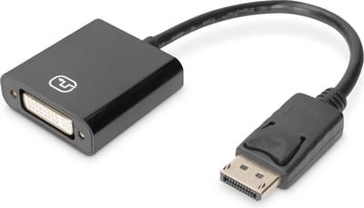 Digitus DB-340414-001-S DisplayPort-kabel DisplayPort / DVI Aansluitkabel DisplayPort-stekker, DVI-I 24+5-polige bus 0.
