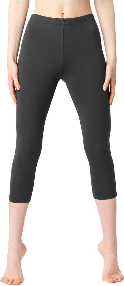 Bellivalini Dames Leggings - Sport - Vrijetijdsbroek - Katoen - ¾ Lang - Grafiet - XS - BLV-BLV50-199-LE