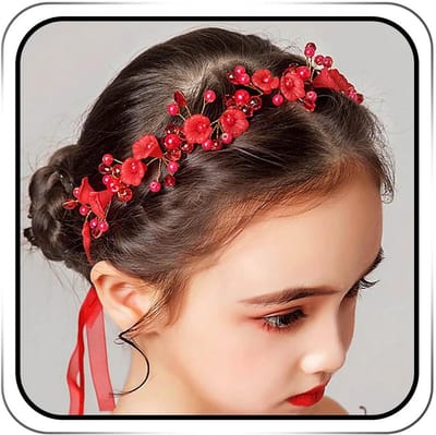 Elegante Bruidshaarband met Witte Parels en Kristallen - Handgemaakt Haaraccessoire voor Bruiloft en Feest