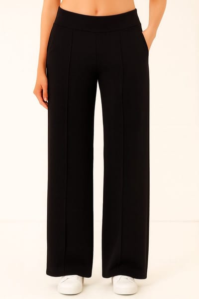 Smith & Solo Joggingbroek Dames - Broek Viscose Volwassenen Rechte Pijp - Zwart L