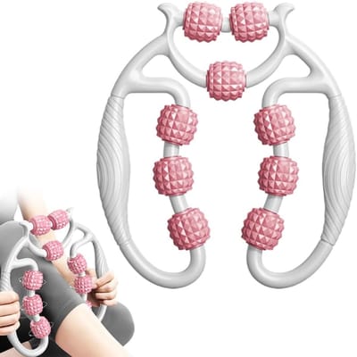 Beenmassage Apparaat - Voetmassage Apparaat Bloedsomloop -Wit met roze