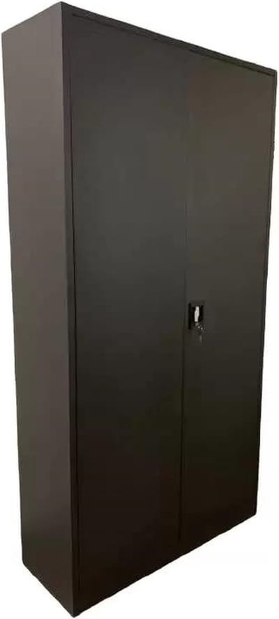 Klapdeurkast archiefkast draaideurkast met openslaande deuren XXL formaat (NIEUW) - Zwart - 200x100x40cm