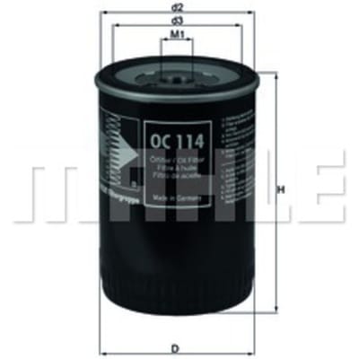 Oliefilter KNECHT OC 114