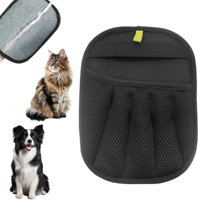 Ergonomische 5-vinger dierenhaar verwijderhandschoen, antislip, ideaal voor honden en katten, eenvoudig in onderhoud en haarverwijdering