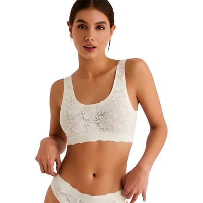 Bralette zonder beugels vrouw Selmark One And Lace Mariage
