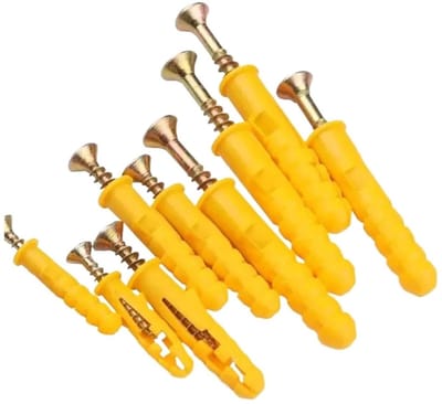 Gipsplaatanker en Schroefset - Muurpluggen Assortiment - Wandmontage - Compleet 100-delig - M6 en M8 - Grijs