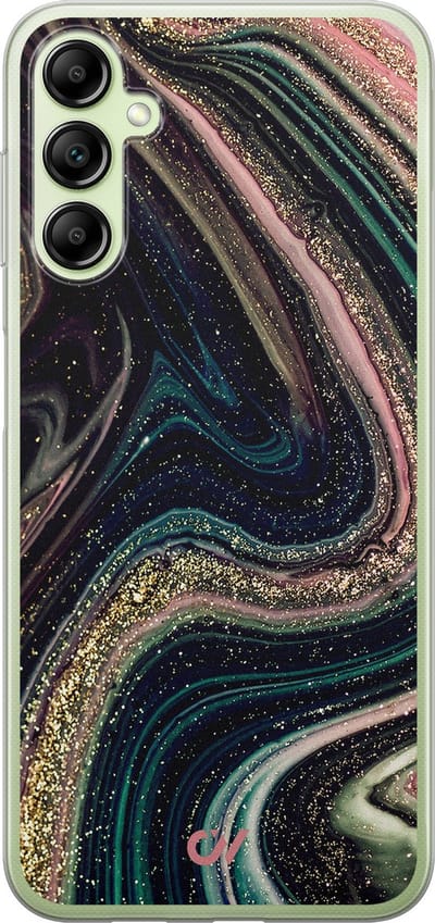 Hoesje geschikt voor Samsung Galaxy A14 5G hoesje - Marble Twilight - - Multi - - Casevibes
