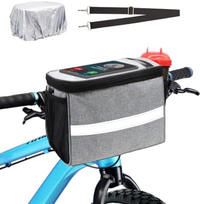 Geïsoleerde Fietsstuurtas voor Voedsel en Drankjes - Waterbestendige Fietsmand voor Kinderen en Volwassenen