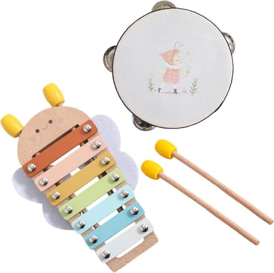 Houten Xylofoon - Muziekinstrument Kinderen - Muzikale Ontwikkeling - Veilig Ontwerp - 20 x 15 x 5 cm - Niet gespecificeerd