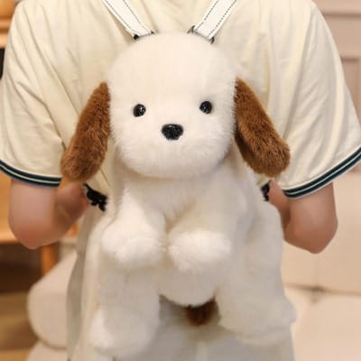 45cm Dierlijk Pluche Rugzak Hond Kat Zachte Crossbody Tas Mode Schattig Cadeau voor Kinderen Verjaardag 45cm