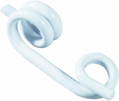 Hek Isolator Oogje - Kunststof Bevestiging - Omheining Stroomdraad - Onbreekbaar Weerbestendig - Voor Palen 19 mm - Wit