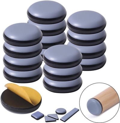 Zelfklevende Meubelsliders voor Tapijt en Houten Vloeren (Rond 25mm)