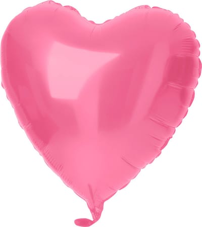 Folat - Folieballon hart mat pink (45cm)