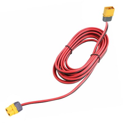 10 Meter XT60 Verlengkabel Silicone Draad - 20A Adapter voor Zonnepanelen en Accu's