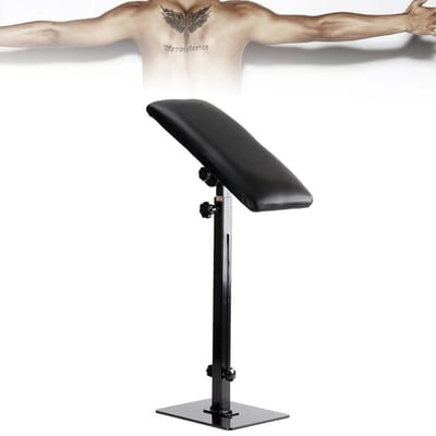 ShopWizz Arm/Been Steun - Standaard - Tattoo - Leuning - Verstelbaar in Hoogte - Kantelbaar - Zwart
