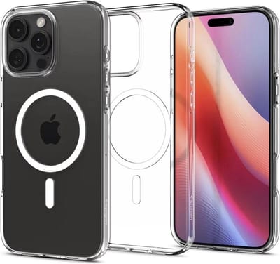 Spigen Liquid Crystal MagFit Hoesje Geschikt voor Apple iPhone 16 Pro - Compatibel met MagSafe - Back Cover TPU Transparant