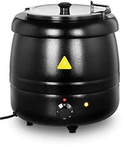 Elektrische Soepketel 10L - Ideaal voor Soepen en Sauzen - 400W - Zwart