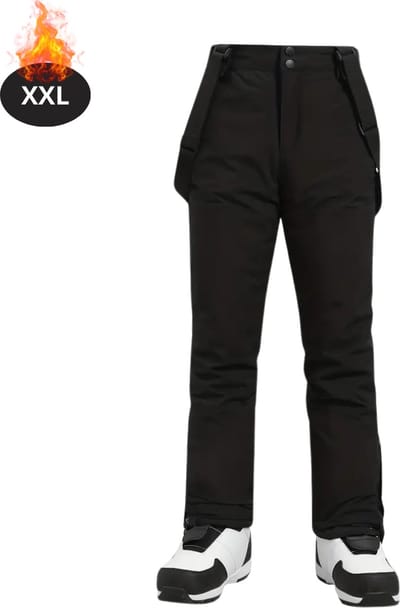 Livano Skibroek - Skipak - Snowboard Broek - Winterbroek - Sneeuwbroek - Heren - Wintersport - Zwart - Maat XXL