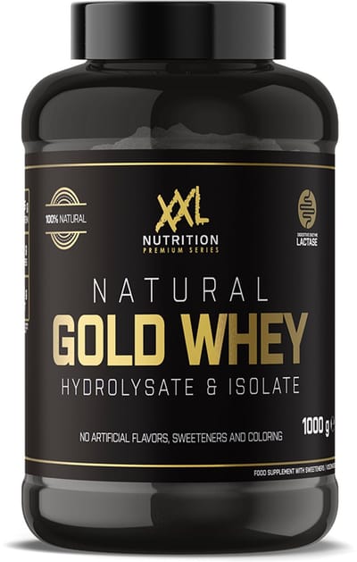 XXL Nutrition - Natural Gold Whey - Vanille - Eiwitpoeder - 1000 g