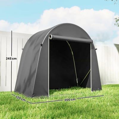 Tuin Opslag - Grijs - 245x120cm - Waterdicht