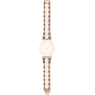 Swatch Irony - Medium - YL AYLG121G YLG121G Rose Pearl band