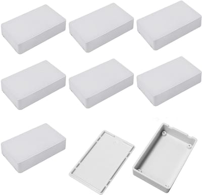 Pack of 8 Waterproof Junction Box, Plastic Enclosure for Electronics, ABS Cable Housing Distribution Box, Dust and - ShopVlot