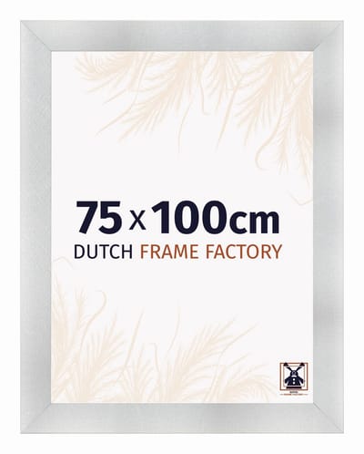 Fotolijst 75x100 cm - MDF - Aluminium Geborsteld - Praag