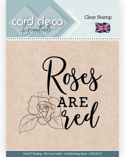 Roses Are Red - Clear Stamp - Card Deco Essentials