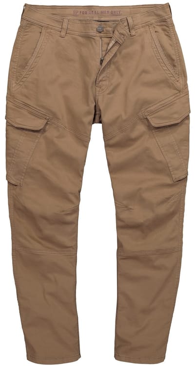 JP 1880 - Heren - Cargobroek veel zakken Straight Fit - Beige - Maat 68
