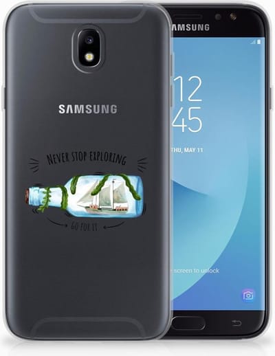 Samsung Galaxy J7 2017 | J7 Pro Telefoonhoesje met Naam Boho Bottle